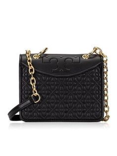 Tory Burch Women's Bryant Mini Shoulder Bag Black 46185 001. Black Leather Crossbody Bag, Black Leather Handbags, Mini Crossbody Bag, Mini Shoulder Bag, Mini Crossbody, Leather Crossbody Bag, Leather Crossbody, Bags Handbags, Tory Burch