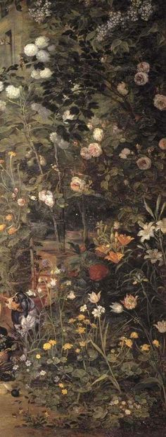 an image of a painting with flowers in it