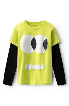 Soft cotton offers exceptional comfort for your little darling in this layered T-shirt with big attitude. 100% cotton Machine wash, tumble dry Imported Toddler Girls Fashion, Side Eye, Layered T Shirt, Toddler Girl Style, Boys Sweatshirts, Boys Top, Girls Fashion, Outfit Set, Toddler Girls