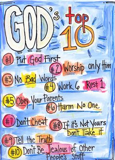 Ten Commandments For Kids, Bible Study For Kids, 10 Commandments, Ten Commandments, Bible Lessons For Kids, Bible Activities, Religious Education, Sunday School Lessons, Sunday School Crafts