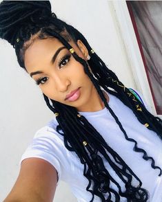 Blonde Box Braids, Faux Locs Hairstyles, Braided Prom Hair, Long Box Braids, Cool Braid Hairstyles, Box Braids Styling, African Braids Hairstyles, Locs Hairstyles, Twist Braids