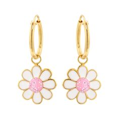 Winsome Gold Plated Flower Dangle Hoop Earrings
Immerse your child in the realm of children's jewelry with our Gold Plated 925 Sterling Silver Dangle Flower Hoop Earrings. These exquisite flower stud earrings cater perfectly to children who adore a bit of glitz and glamor. We craft them from 925 sterling silver, then plate them in radiant gold Thus, they are an essential accessory for any budding fashionista.
Main features of the gold plated flower dangle studs:

Material: Premium 925 sterling s Flower Hoop Earrings, Earring Stand, Dangle Hoop Earrings, Jewelry Tags, Kids Earrings, Flower Stud Earrings, Flower Stud, Childrens Jewelry, Sterling Silver Flowers