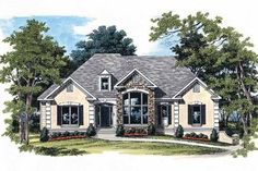 this is an artist's rendering of these house plans