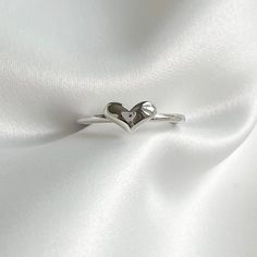 Water resistant Rhodium plated Tarnish resistant 925 sterling silver Chandi Ring Design For Women, Silver Rings For Women Simple, Silver Rings Simple, Rhodium Plated, Heart Ring, Silver Rings, Plating, 925 Sterling Silver, Sterling Silver