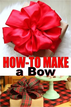 How to make a bow from ribbon. Quick and easy tutorial on how to make a bow from ribbon or wired ribbon for a wreath, for a gift, for a present, for a wedding, for a basket, basically, how to make a bow for any occasion including a "How to make a bow vide Bows For Presents, Diy Gift Bow, Bow Maker, Christmas Bows Diy, Homemade Bows, Make A Bow, Perfect Bow, Bow Tutorial, Decorative Bows