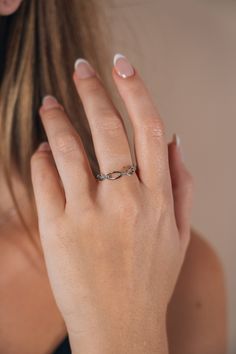 If you love adding a touch of glam to your look, this sterling silver open chain link ring is a must-have! Add this ring, which features bold links and sparkling stones, to any look. Available in gold and silver tones. Materials: 14K gold plated sterling silver or sterling silver, cubic zirconia Features: 4.5mm band, Lead & Nickel free Silver Chain Link Promise Ring, Sterling Silver Open Ring With Chain Detail, Modern Twist Open Ring Jewelry With Diamond Accents, Elegant Metal Chain Ring For Promises, Silver Tarnish-resistant Chain Promise Ring, White Gold Chain Link Promise Ring, Tarnish Resistant Chain Link Ring, Silver Chain Link Ring For Anniversary, Elegant Chain Ring With Chunky Link