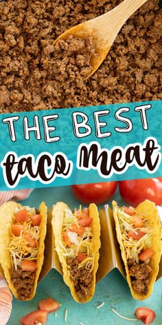 the best taco meat recipe is here and it's so easy to make