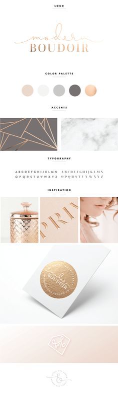 Rose Gold and Gray Brand Design | by Heart & Arrow Lingerie Branding, Desain Merek, Blog Logo, Brand Board, Heart With Arrow, Corporate Design, Blog Design, Inbound Marketing