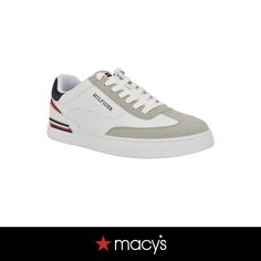 in stock White Leather Tommy Hilfiger Sneakers, Tommy Hilfiger White Sneakers For Streetwear, Tommy Hilfiger White Lace-up Sneakers, White Lace-up Tommy Hilfiger Sneakers, Tommy Hilfiger Sneakers For Streetwear With Round Toe, White Casual Tommy Hilfiger Sneakers, Casual White Tommy Hilfiger Sneakers, White Tommy Hilfiger Sports Sneakers, White Tommy Hilfiger Sneakers For Sports