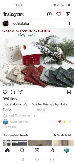 the instagram page on instagram com shows an image of christmas decorations and other items