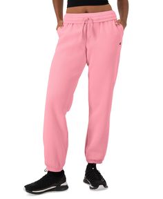 in stock Comfortable Pink Bottoms For Fall, Comfortable Pink Fall Bottoms, Pink Relaxed Fit Sweats With Pockets, Pink Relaxed Fit Joggers For Fall, Sporty Pink Fleece Bottoms, Pink Relaxed Fit Sweatpants For Fall, Boyfriend Sweatpants, Oversized Sweatpants, Comfy Sweats