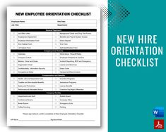 the new hire orientation checklist