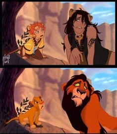 the lion king and the princess from disney's live - action movie