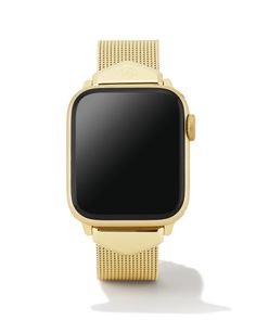 Mia Mesh Watch Band in Gold Tone Stainless Steel | Kendra Scott Gold Apple Watch Band, Xmas 2022, Apple Watch Bracelets, Burton Women, Gold Apple Watch, Mesh Bracelet, Olivia Burton, Stainless Steel Mesh, New Bands