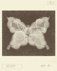 an image of a butterfly made out of circles