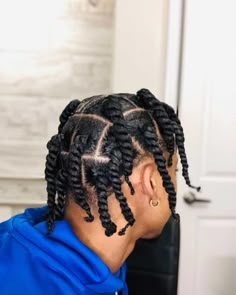 4 Jumbo Twists, Jumbo Braids Men, Jumbo 2 Strand Twist, Black Man Twists, Jumbo Twists Men, Men 2 Strand Twist, Twist Braids For Men, 2 Big Braids, Jumbo Twist Braids