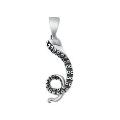 Sterling Silver Octopus Tentacle Pendant Ocean Beach Charm 925 New Jewelry Female Unisex All our silver jewelry is crafted from .925 silver also commonly referred to as sterling silver. Sterling silver is the standard for beautiful high-quality silver jewelry and cannot be replicated by lower priced silver plated jewelry. It is 92.5% pure silver, mixed with alloys to add strength and durability to stand the test of time. Keep your fine jewelry shiny and elegant by storing it properly. Jewelry ne Octopus Jewelry, Octopus Tentacles, Silver Plated Jewelry, New Jewelry, Ocean Beach, Pure Silver, Plastic Bag, Octopus, Womens Watches