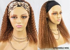 Headband Wigs For Black Women, Curly Headband Wigs For Black Women, Ways To Wear Headband Wig, Head Band Wig Ombre Short, Headband Wig Long, Senegalese Twist Crochet Braids, Italian Hair, Hair Boutique, Curly Hair Wig