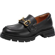 dwarves1783-1 Loafers 5.5 Black Women In Black, Black Camel, Platform Loafers, Shoe Tree, Pig Skin, Leather Texture, Perfect Shoes, Loafers For Women, Casual Jeans