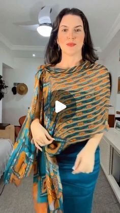 How To Tie A Scarf As A Shawl, How To Wear Summer Scarf, How To Use Scarf As A Top, Scarf Styles Summer, How To Wear A Pashmina, How To Wear Scarf, Top From Scarf, How To Wear A Shawl, Scarves How To Wear