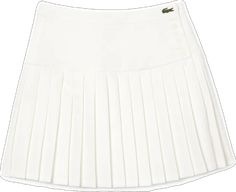 Mode Tennis, Preppy Skirt, White Tennis Skirt, Crocodile Logo, Twill Skirt, White Pleated Skirt, High Boots Outfit, Lacoste Women, Preppy Chic