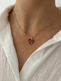 14k gold filled 18in necklace with heart and your choice of letter. Add your letter in the notes section at checkout Initial Necklace Stack, Initial Heart Necklace, Necklace Stack, Wishlist 2024, Initial Necklaces, Pendent Necklace, Chain Extenders, Initial Jewelry, Freshwater Pearl Necklaces