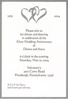 a wedding card with two hearts on it