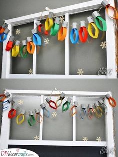 Christmas Decor Ideas Christmas Light Window Display, Christmas Door Decorations Simple, Holiday Dance Decorations, Crafts Using Tissue Paper, Christmas Preschool Classroom Decor, Christmas Decor Ideas Preschool, Classroom Decor Christmas Ideas, Diy Christmas With Kids, Diy Christmas Gifts By Kids