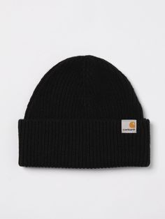 Hat CARHARTT WIP Men color Black Carhartt Work In Progress, Men Carhartt, Man Hat, Cuff Detail, Hat For Man, Italian Fashion Designers, Carhartt Wip, Work In Progress, Italian Fashion