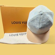 Super Euc, Almost Brand New Lv Baseball Cal In Denim Canvascotton Canvas, Finished With A Visor Made From Smooth Lambskin. Sporty And So Classy! Unisex. This Comes With Dustbag And Box. Designer Visor Hats For Spring, Leather Baseball Cap, Louis Vuitton Accessories, Custom Caps, Blue Cream, Baseball Cap, Accessories Hats, Mens Accessories, Louis Vuitton