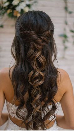 Tiktok Hairstyle, Hairstyles Boy, Hairstyles Tiktok, Inspired Hairstyles, Rambut Brunette, Wedding Hair Half, Formal Hairstyles For Long Hair, Bridesmaid Hair Makeup, Indian Wedding Hairstyles