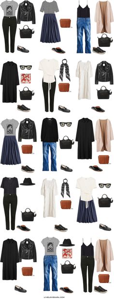 Packing Light: 12 days in France in Early Fall. What to wear. Outfit Options. Fall Travel Capsule Wardrobe 2018 Fall Travel Outfit, Outfit Options, Winter Travel Outfit, Light Travel, Quoi Porter, Europe Outfits, London Outfit