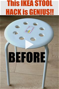 this ikea stool hack is genius and it's really easy to makeover