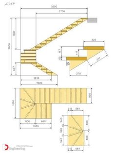 an image of stairs and steps with measurements