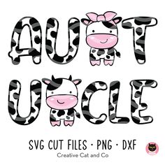 cow aunt cow uncle cute cow family cartoon svg png - CreativeCatandCo Cow Print Svg Free, Cow Print Svg Free Files For Cricut, Free Cow Print Svg Files For Cricut, Cow Cricut Design, Cute Cow Sayings, Baby Cow Svg Free Files For Cricut, Cow Print Vinyl, Uncle Svg, Cow Cartoon