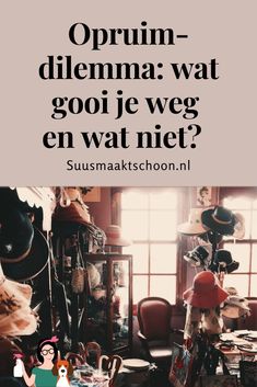 an image of a woman sitting in front of a window with the words oprum - diemma wat goi je weg en watt net?