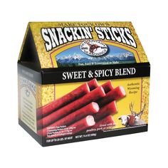 a box of sweet and spicy blend sticks