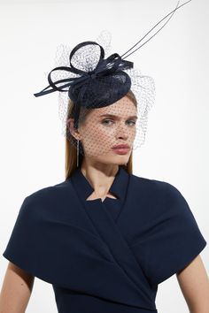 Get Dressed Up And Finish The Look With A Fascinator, With A Statement, Large Size And Feather Detailing, Fitted Onto A Comfortable Headband. The Added Veil Elevates The Formality Even Further. Styles Perfectly With A Dress Or Pantsuit In Matching Tones For A Look Ideal For Wedding Guest Days And Days At The Racecourse. Feather Veil Detail Fascinator Unique Feather Detailing Sheer, Circular Disc Base Statement Large Size Elevated Veil Accent Easy To Wear Headband Hair With Fascinator, Veil Detail, Fascinator With Veil, Feather Veil, Bride Jumpsuit, Fall Bridesmaids, Summer Bridesmaid Dresses, Winter Wedding Guest Dress, Spring Wedding Guest