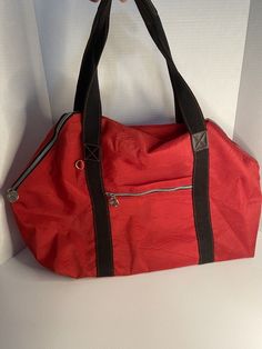 Vintage 90’s New York & Company Style Authority 1996 Red Duffle Gym Bag Luggage | eBay