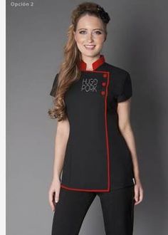 Chef Clothes Women, Chef Outfit Women, Cute Chef Outfit, Chef Uniform Women, Chef Jackets Women, Women Office Blouse, Chef Jackets Design, Women's Chef Jacket, Chef Dress