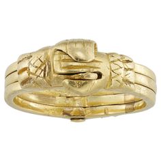 An 18th century gold gimmel ring, consisting of three separate hoops linked together so they can fit together unnoticeably as one, embellished with two interlocking hands pulled apart to reveal a heart to the centre within, circa 1750, measuring 2 x 0.8cm, finger size M¾ , gross weight 8.2 grams. This antique ring is in very good condition for its age. Unmarked, tested as 18ct gold. A romantic and sentimental mid-eighteenth century gimmel ring from the collection of Bentley & Skinner, the London Interlocking Hands, Gimmel Ring, Original Engagement Rings, Detailed Necklace, Her Majesty The Queen, Antique Ring, Jewellery Shop, Yellow Gold Setting, Aquamarine Stone