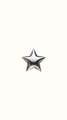 a silver star on a white background