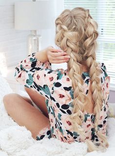 pig tails, pig tails and even more pigtails. Luxy Hair Extensions, Braided Hair Tutorial, Luxy Hair, Boring Hair, Pigtail Braids, Braided Hairstyles Tutorials