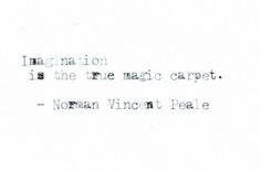 an old typewriter with the words information is the magic carpet norman wynnt peae