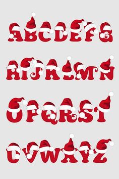 some type of font that is red and white with the letters in it's lowercase