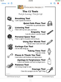 the toolbox worksheet is shown in black and white