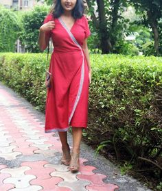 Linen dress for women/Red linen dress/ Wrap dress/Linen dress/linen maxi/maxi dress/made to order/ c Traditional Red A-line Dress, Red Linen Short Sleeve Dress For Summer, Red Short Sleeve Linen Dress For Summer, Red Cotton Knee-length Dress, Red Knee-length Cotton Dress, Red A-line Maxi Dress For Summer, Traditional Red V-neck Dress, Red Linen Dress For Spring, Red Short Sleeve Linen Dress For Spring