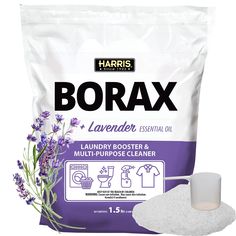 borax lavender essentials laundry booster and multi - purpose cleaner, 5 pound bag