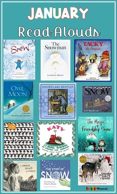 the january read - aloud is an easy way to learn how to read books for kids