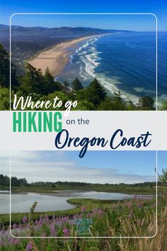 the oregon coast with text overlaying what to go hiking on the oregon coast